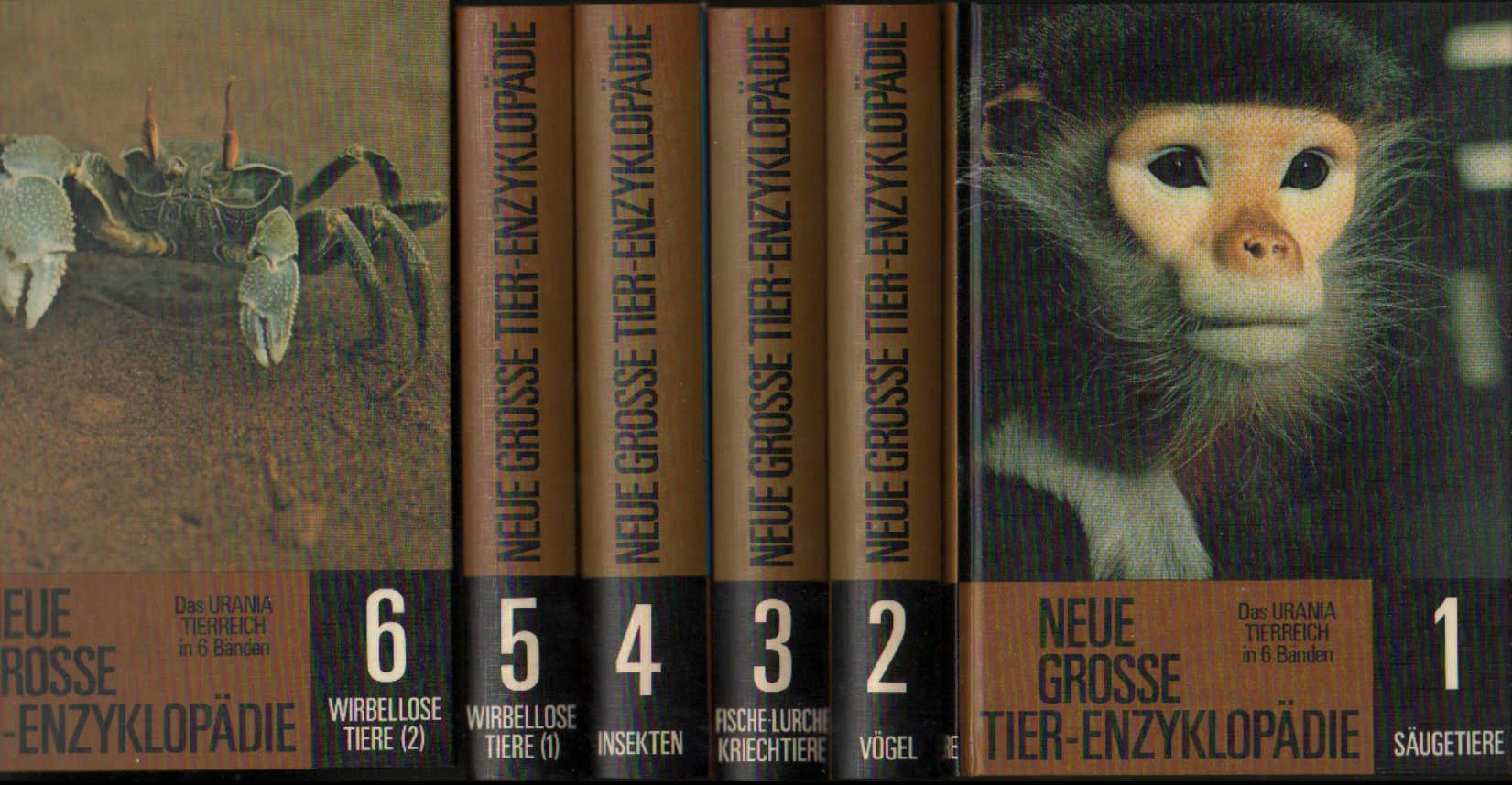 Neue Grosse Tier-Enzyklopädie - Das Urania Tierreich in 6 Bänden Books