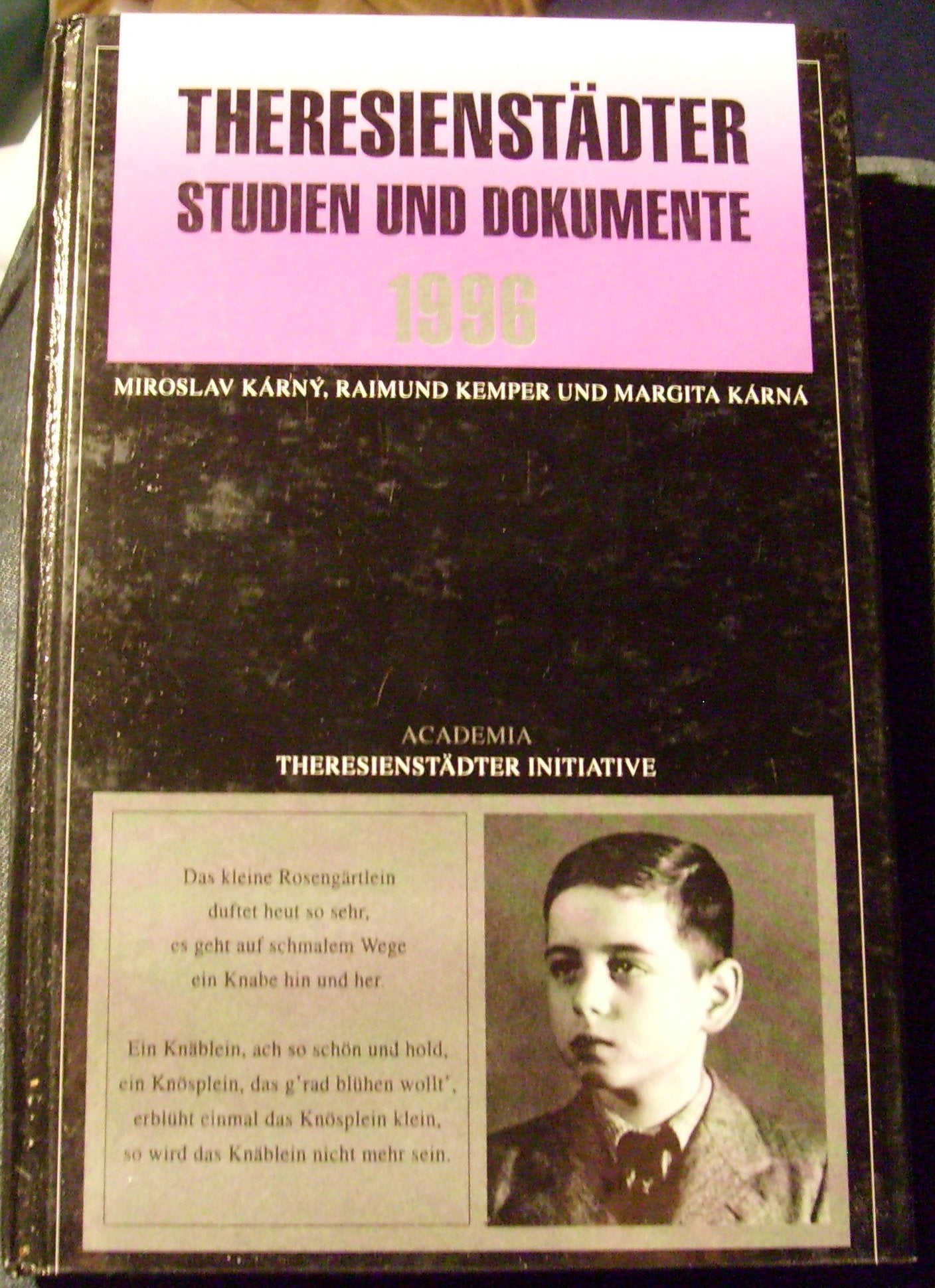 Theresienstädter Studien und Dokumente 1996 Books