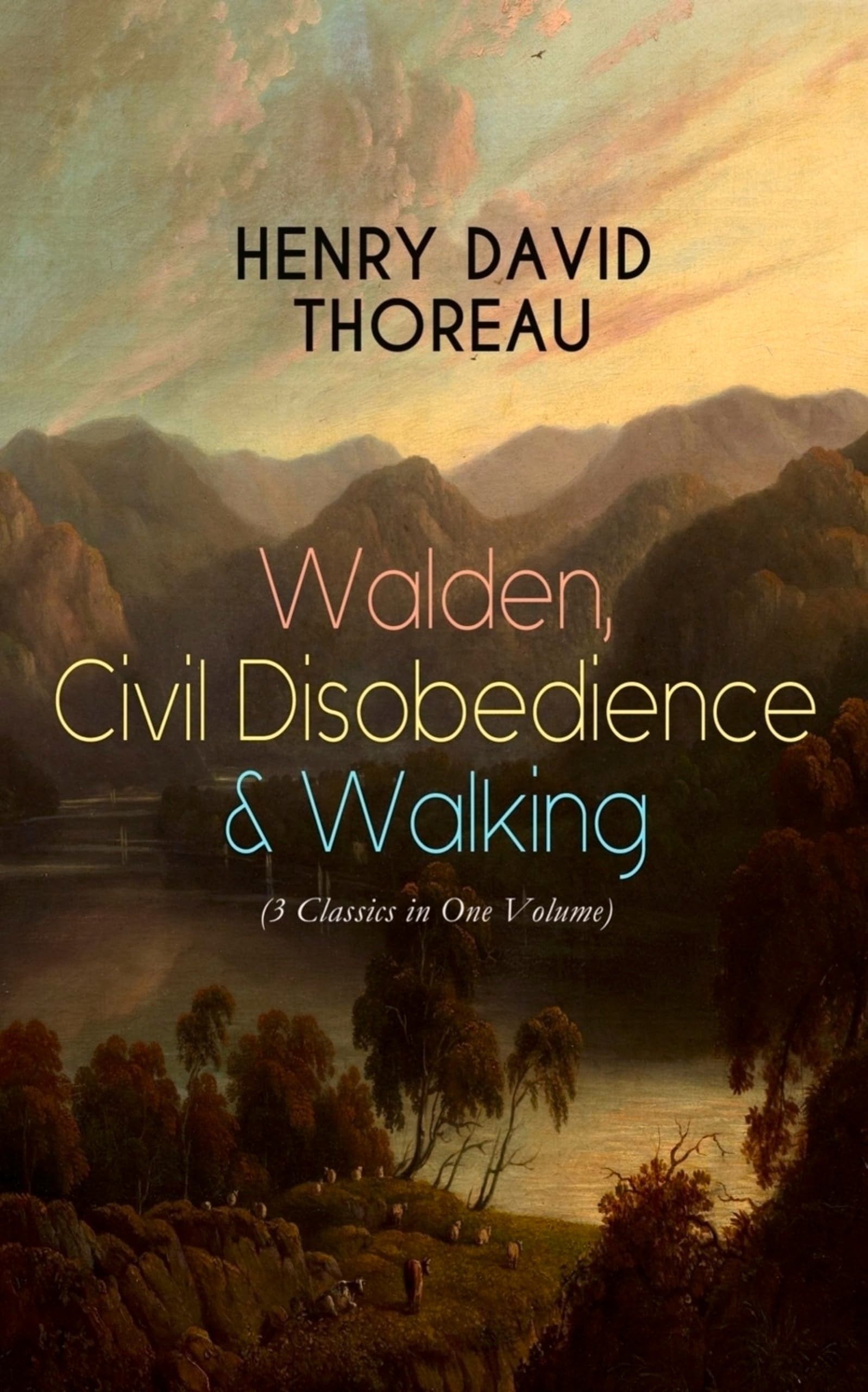 Walden, Civil Disobedience & Walking (3 Classics in One Volume): Three Most Important Works of Thoreau, Including Author's Biography Art & Literature