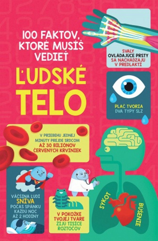 100 faktov, ktoré musíš vedieť Ľudské telo (2017) Books