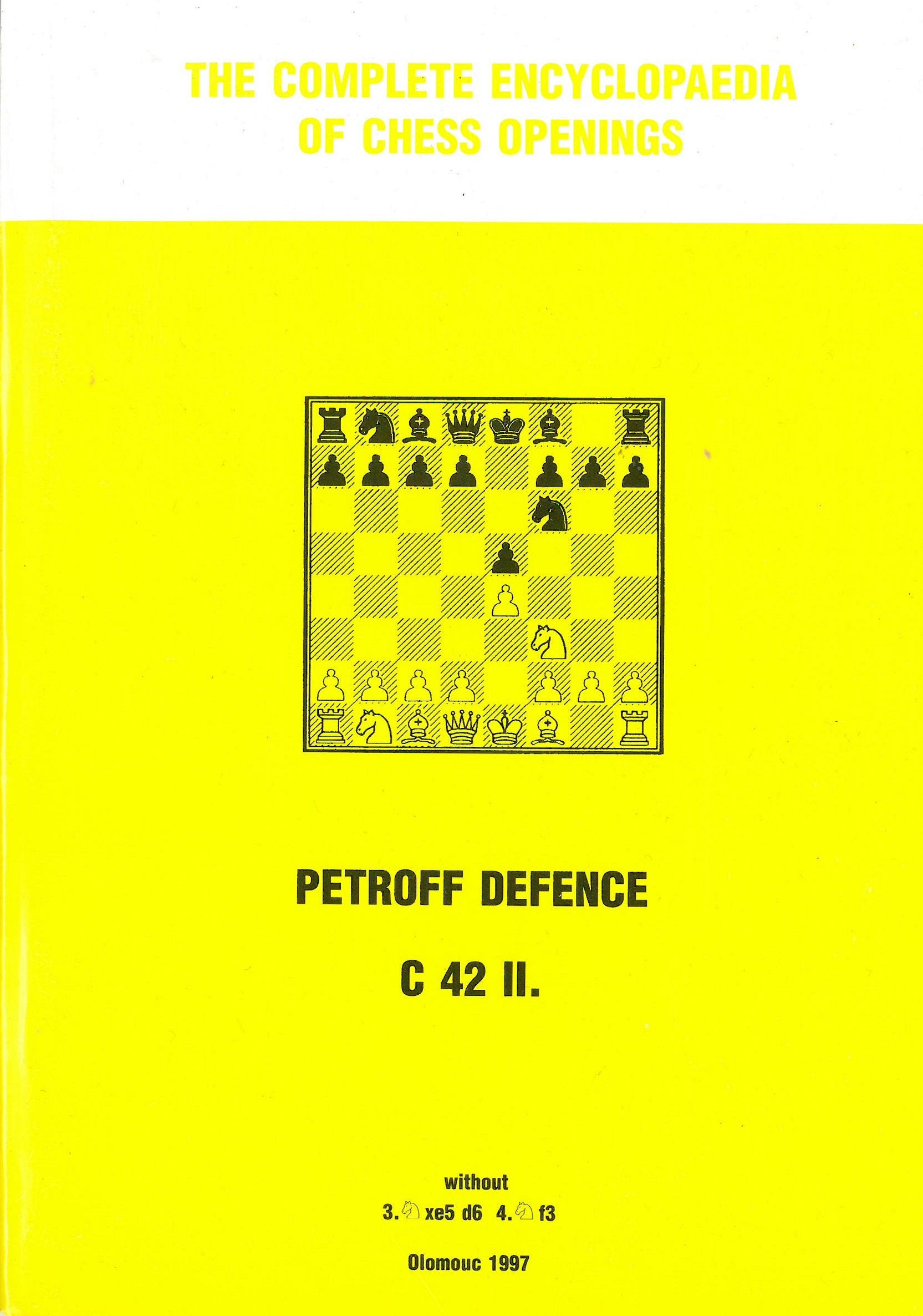 COMPLETE ENCYCLOPAEDIA OF CHESS OPENINGS, THE. Petroff Defence. C 42 II. Books