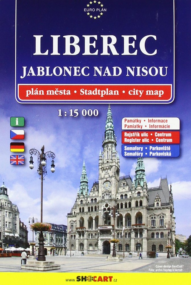 Liberec-Jablonec 1:15.000: Shocart Stadtplan Maps & Plans