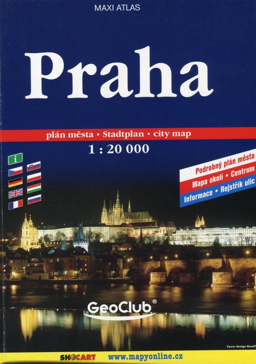 Prag (Praha) Stadatlas 1:20.000 A5 SHOCart Books