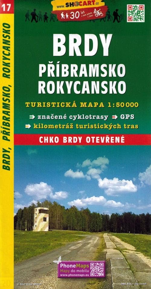 SC 017 Brdy, Pribramsko 1:50T: Shocart Wanderkarte Books
