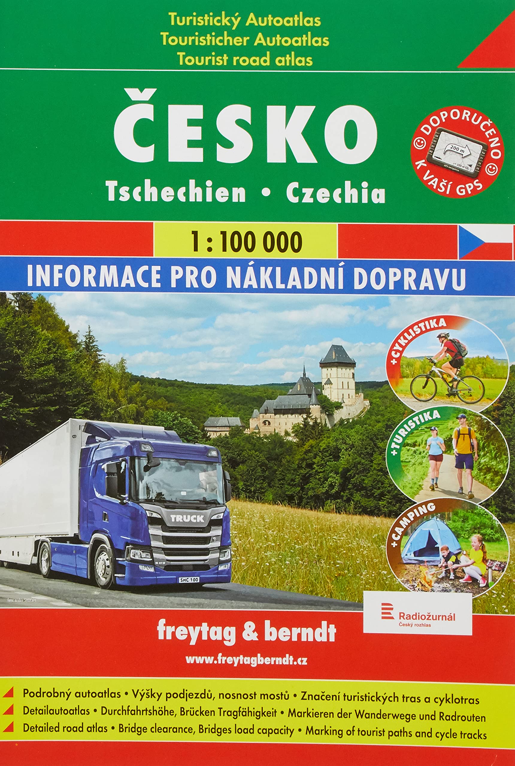 Cesko - turisticky autoatlas 1:100.000 spiral: Shocart Atlas book