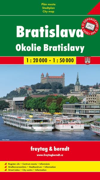 Bratislava a okolie / Pressburg und Umgebung (Stadtplan 1:20.000 + Wanderkarte 1:50.000) Leisure, Home & Garden
