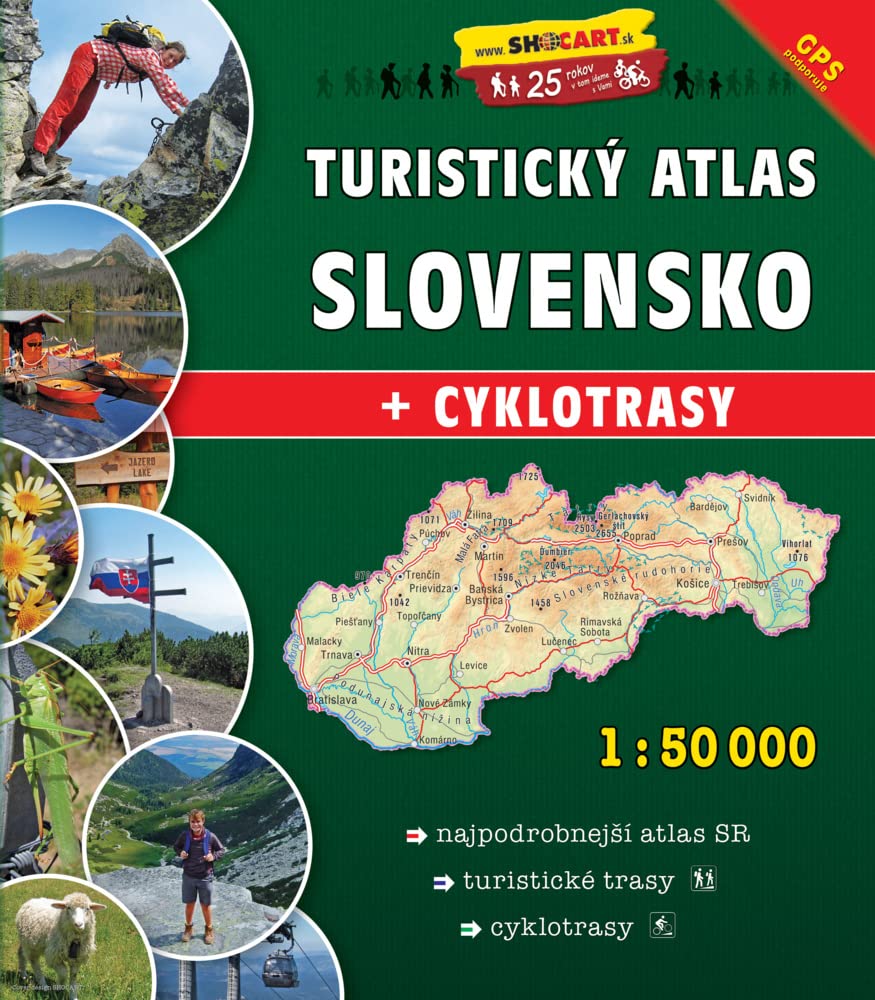 Slovensko Turisticky Atlas 1:50.000 A4: Shocart Atlas Leisure, Home & Garden