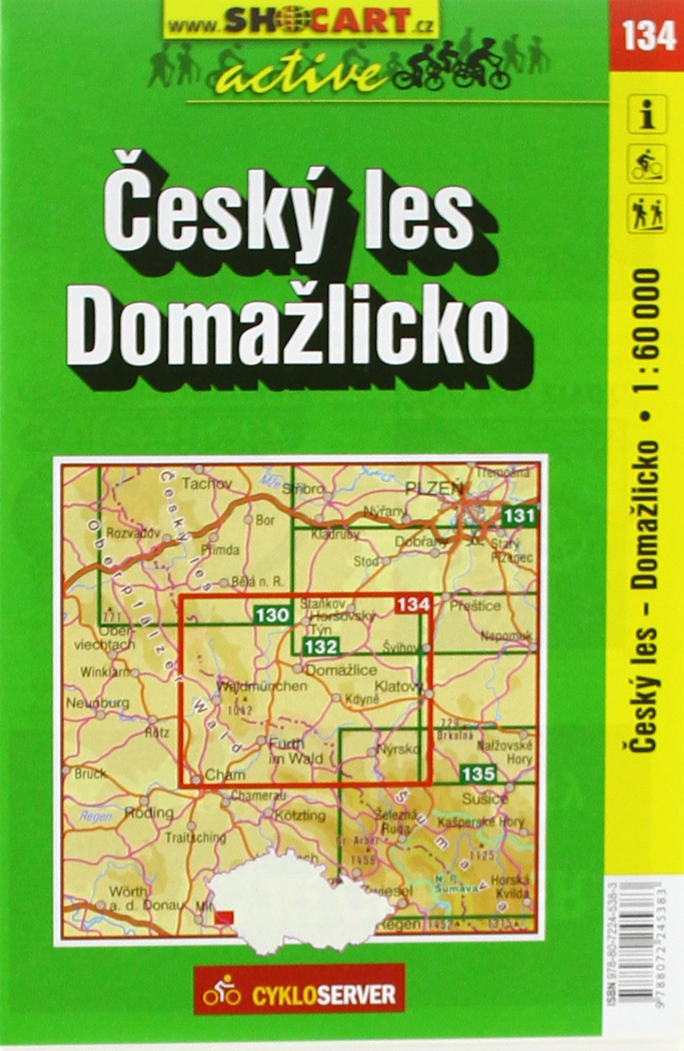 Český les, Domažlicko / Oberpfälzer Wald, Taus (Radkarte 1:60.000) Leisure, Home & Garden