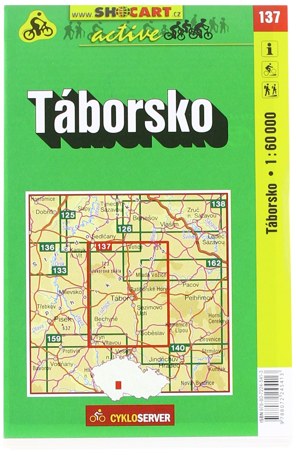 Táborsko / Tabor (Radkarte 1:60.000) book
