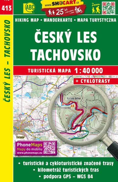 Český les, Tachovsko / Oberpfälzer Wald, Tachau (Wander - Radkarte 1:40.000) (SHOCart Wander - Radkarte 1:40.000 Tschechien, Band 413) Leisure, Home & Garden