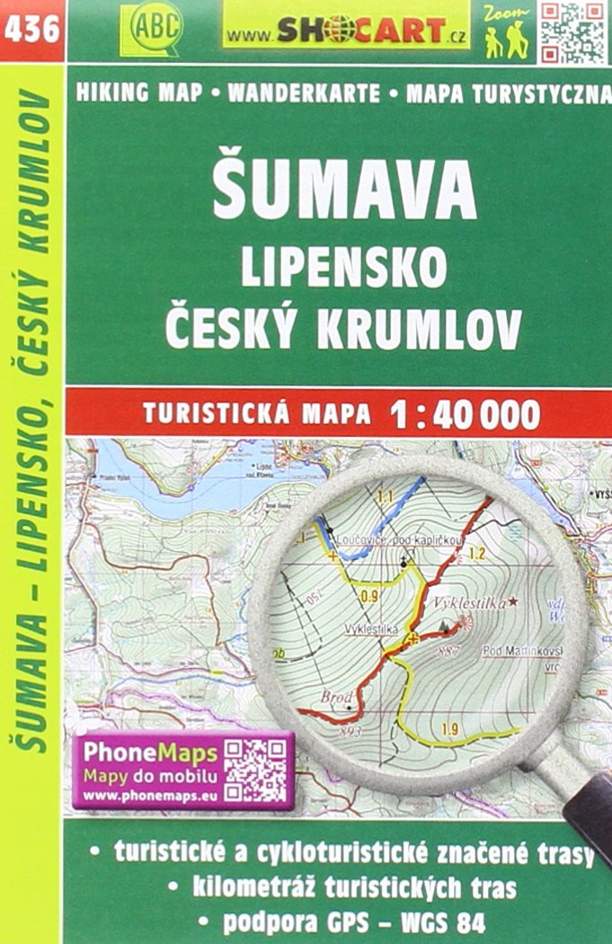 Šumava - Lipensko, Český Krumlov / Böhmerwald - Lippener Stausee, Krumau (Wander - Radkarte 1:40.000) (SHOCart Wander - Radkarte 1:40.000 Tschechien, Band 436) Leisure, Home & Garden