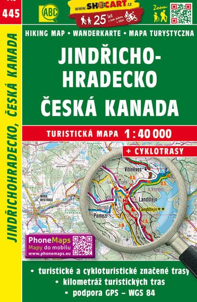Jindřichohradecko, Česká Kanada / Neuhaus, Böhmisch Kanada (Wander - Radkarte 1:40.000) (SHOCart Wander - Radkarte 1:40.000 Tschechien, Band 445) Leisure, Home & Garden