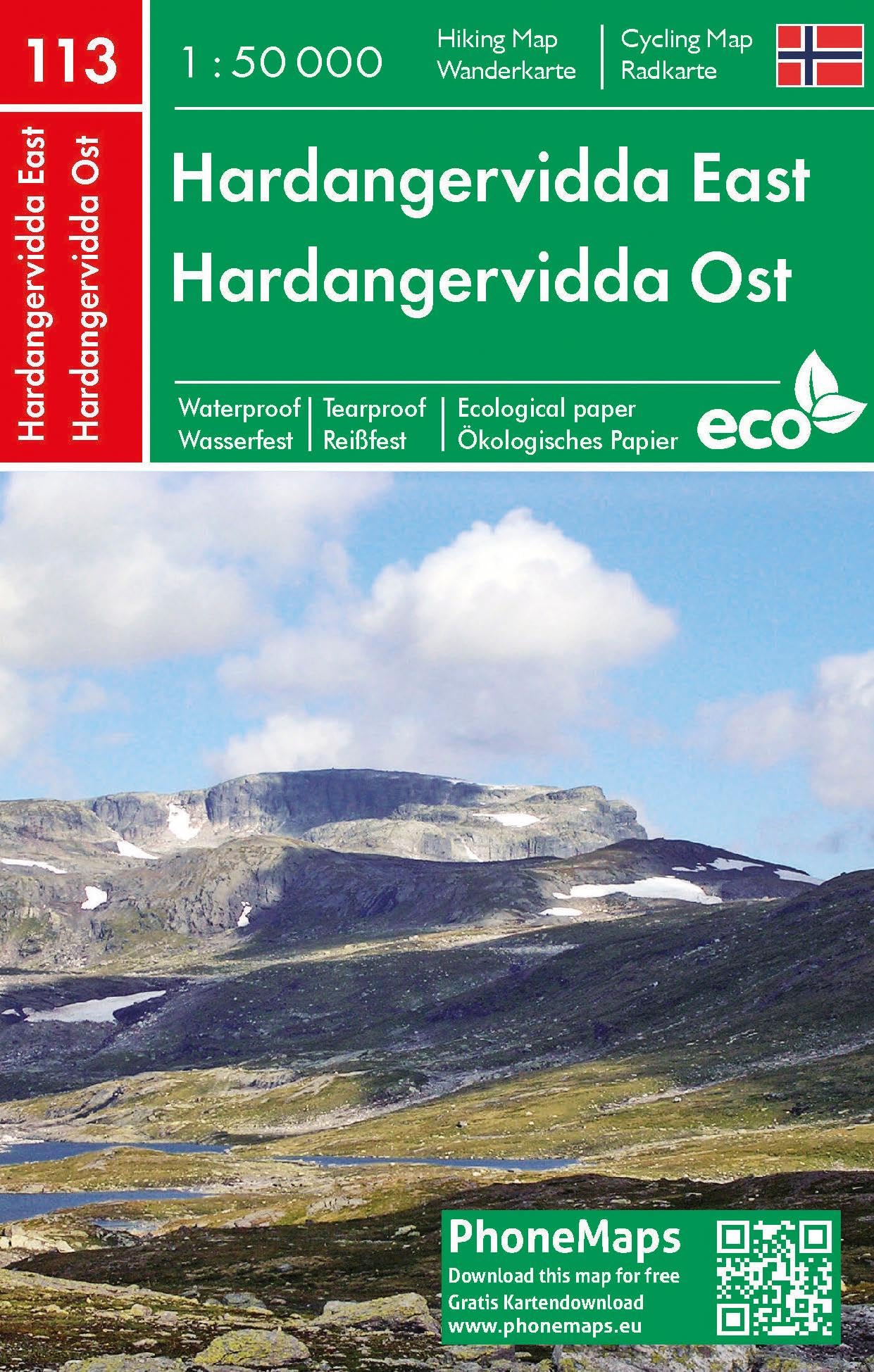 Hardangervidda Ost, Wander - Radkarte 1 : 50 000 (PhoneMaps Wander - Radkarte Norwegen) Leisure, Home & Garden