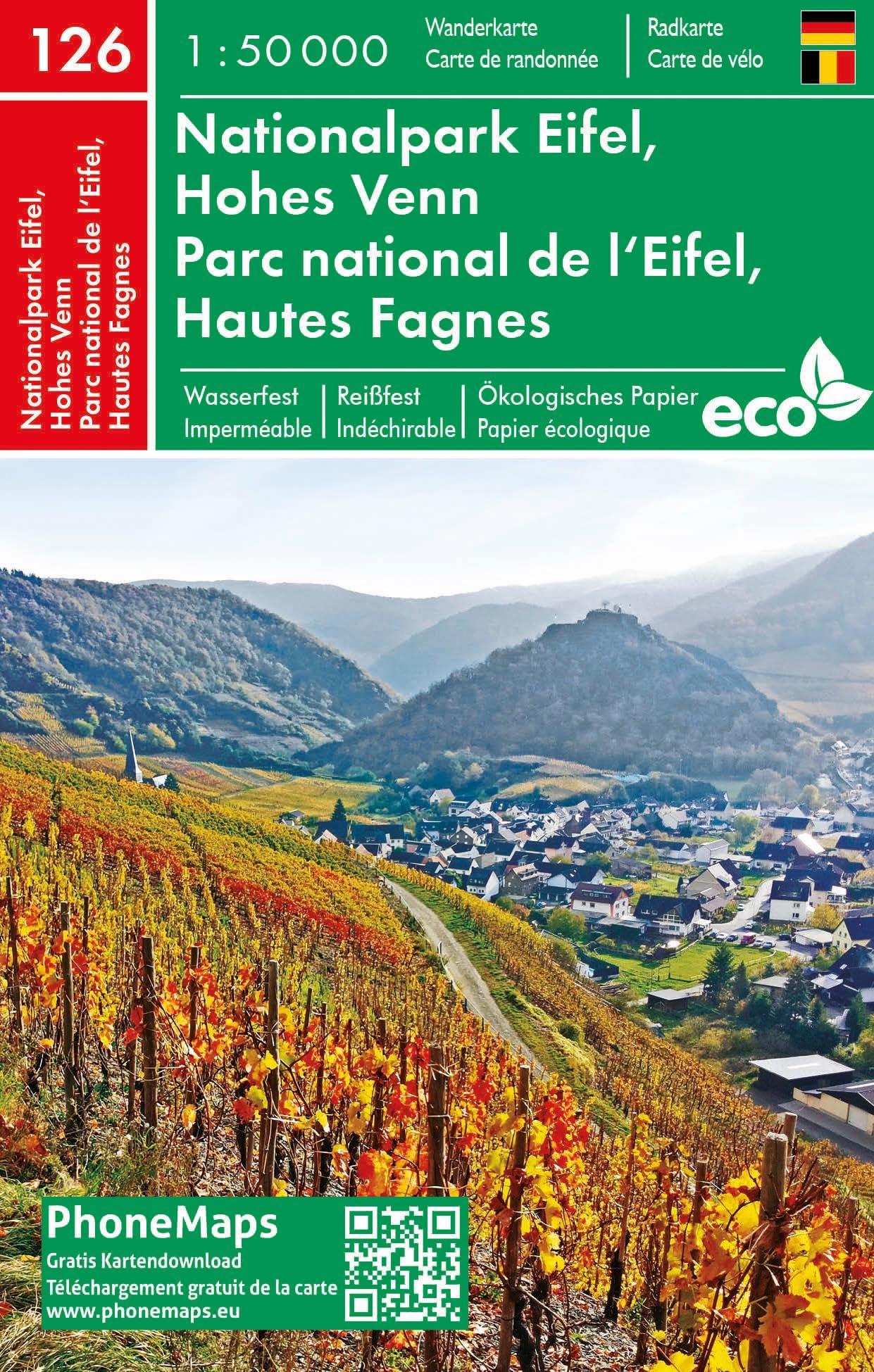 Nationalpark Eifel, Hohes Venn, Wander - Radkarte 1 : 50 000 Stationery