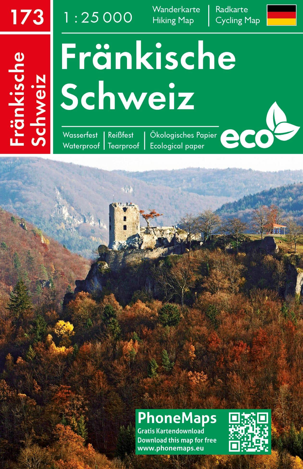 Fränkische Schweiz, Wander - Radkarte 1 : 25 000 (PhoneMaps Wander - Radkarte Deutschland, Band 173) Leisure, Home & Garden