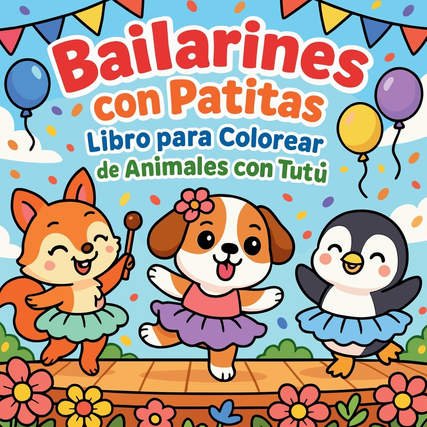 Bailarines con Patitas - Libro para Colorear de Animales con Tutù Tiptoi & Games