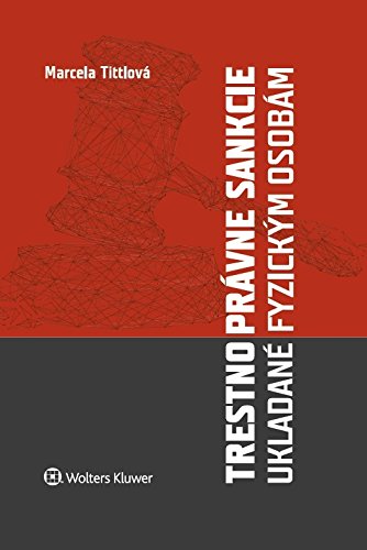 Trestnoprávne sankcie ukladané fyzickým osobám (2018) Books