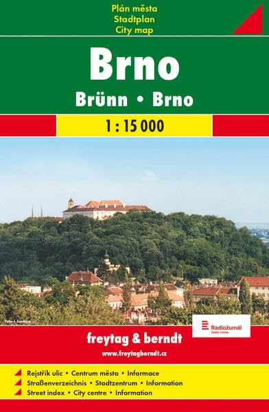 Brno centrum / Brünn Zentrum (Stadtplan 1:15.000) Leisure, Home & Garden