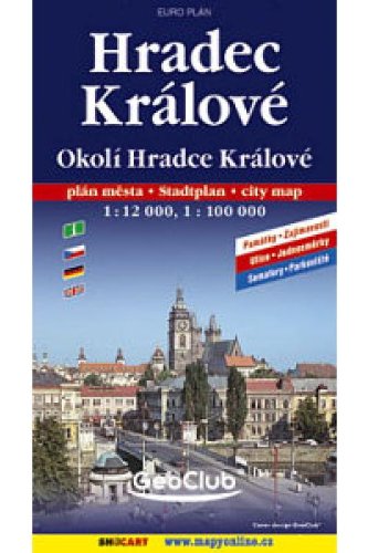 Hradec Kralove, Pardubice 1:15 000, plan mesta =: Stadtplan = City map (Czech Edition) Books