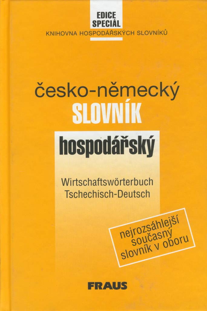 Česko-německý slovník hospodářský: Nejrozsáhlejší současný slovník v oboru (1998) Books
