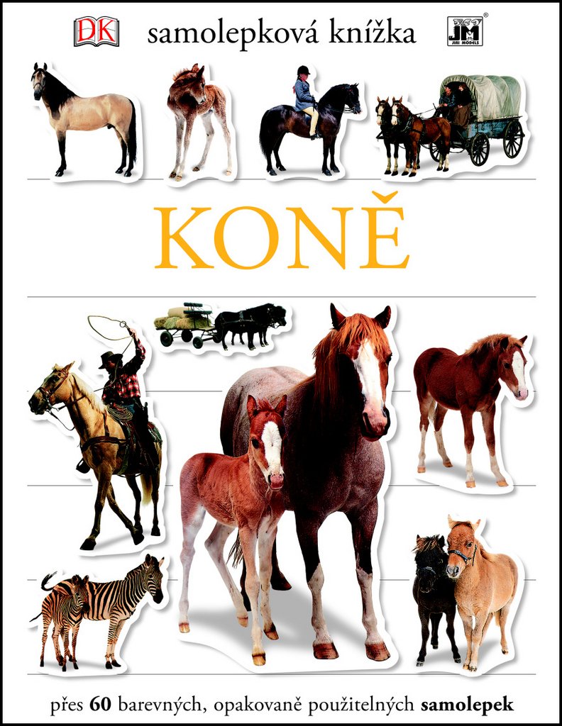 Samolepková knížka Koně (2016) Books