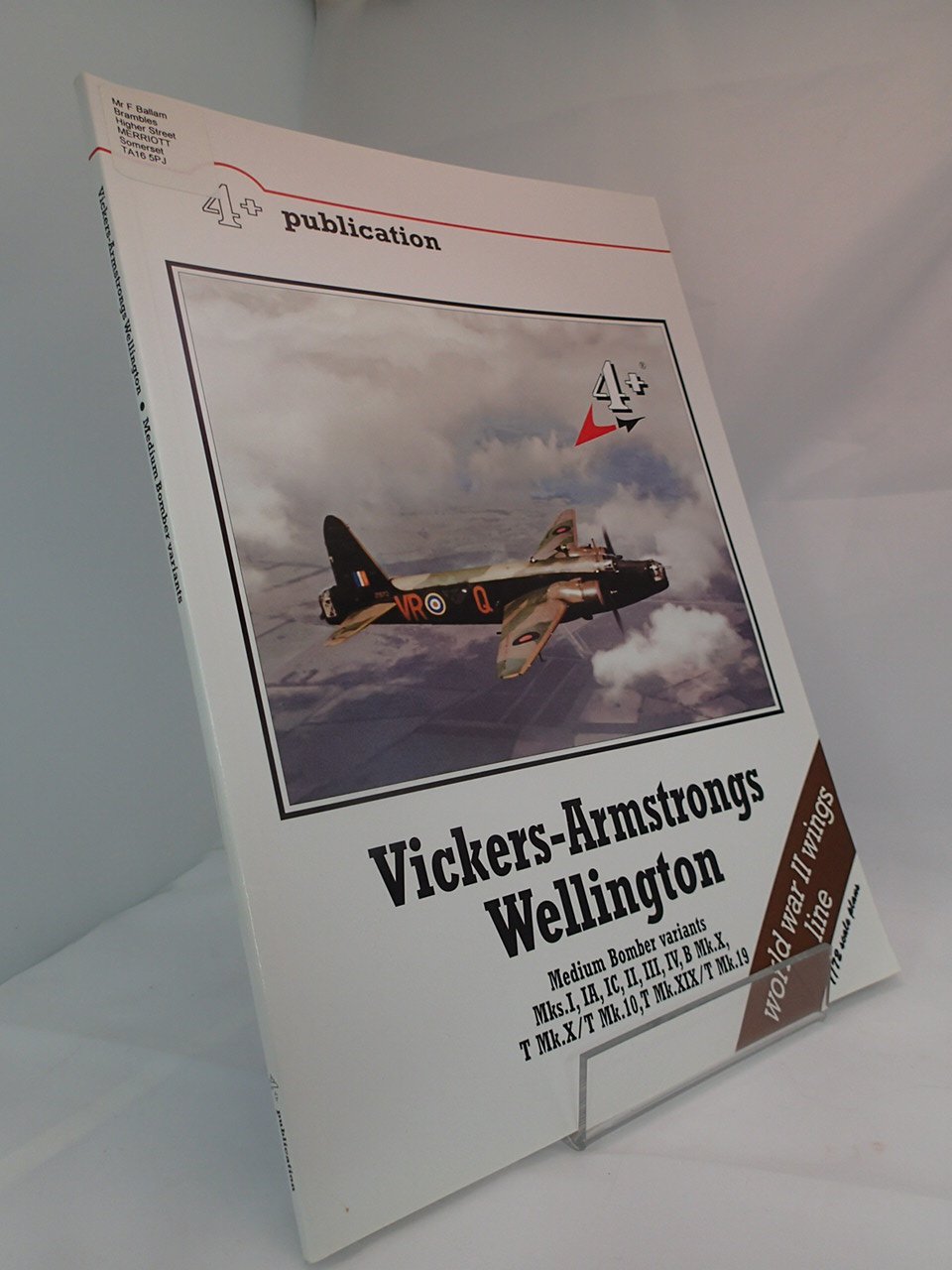 4+ publication Vickers-Armstrongs Wellington Books