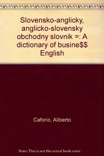 Slovak-English and English-Slovak Business Dictionary Reference Books