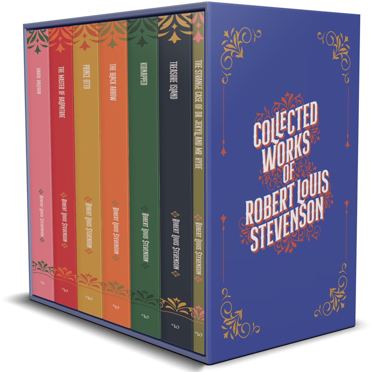 Collected Works of Robert Louis Stevenson 7 Books Collection Boxed Set(David Balfour, The Master of Ballantrae, The Black Arrow, Kidnapped, The Strange Case of Dr. Jekyll and Mr. Hyde & More) Classics