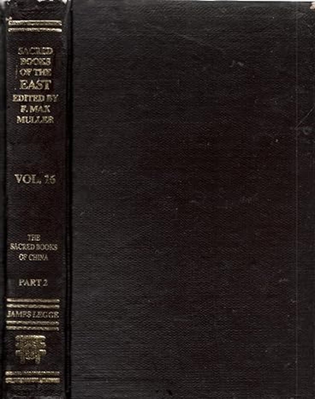 The Texts of Confucianism, the Yi King (Sacred Books of the East, v. 16) Religion & Esotericism