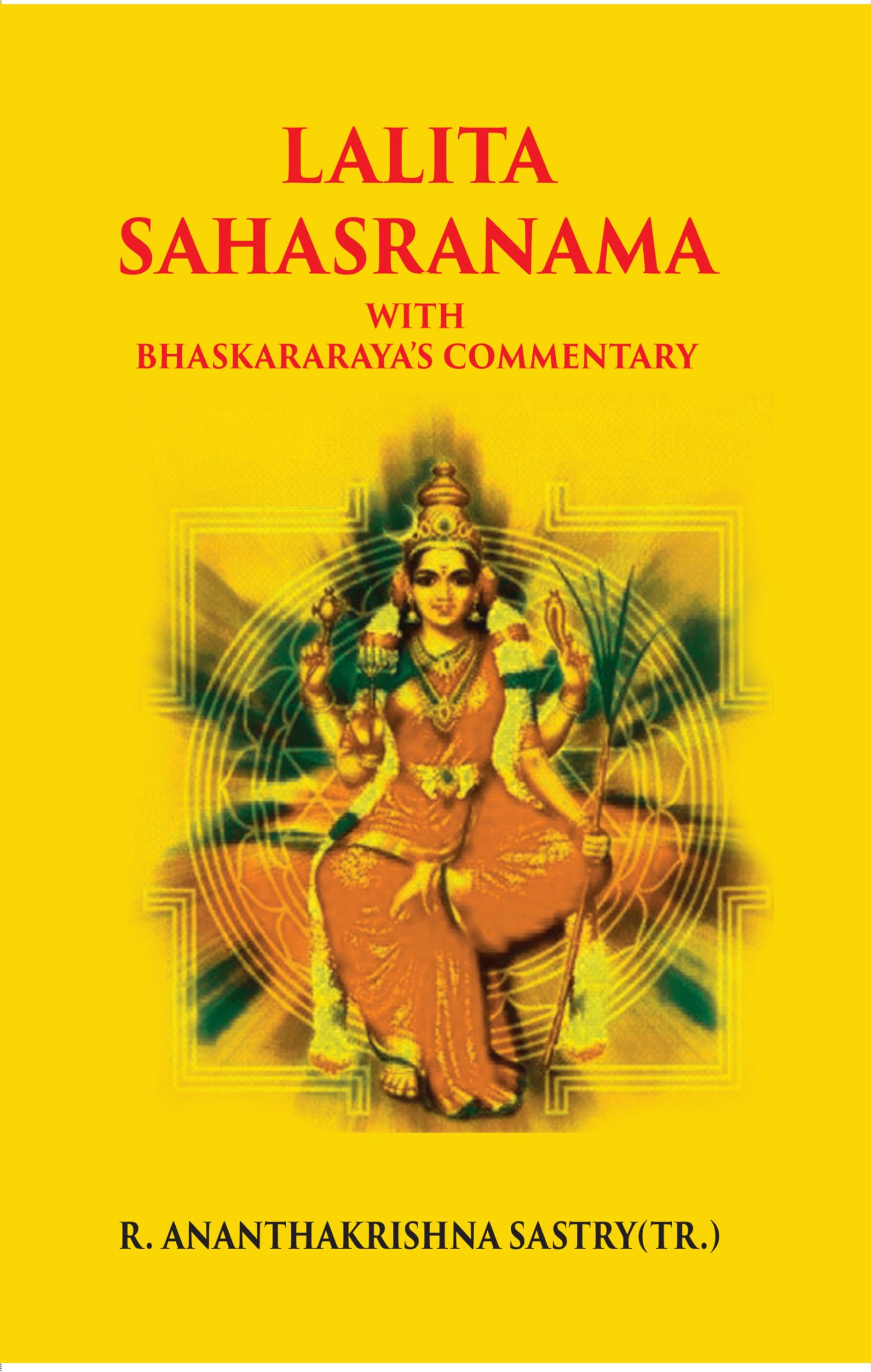 Lalita Sahasranama With Bhaskararaya's Commentary Books