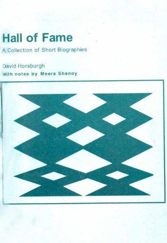 HALL OF FAME: COLLECTION OF SHORT BIOGRAPHIES HORSBURGH,D. Books