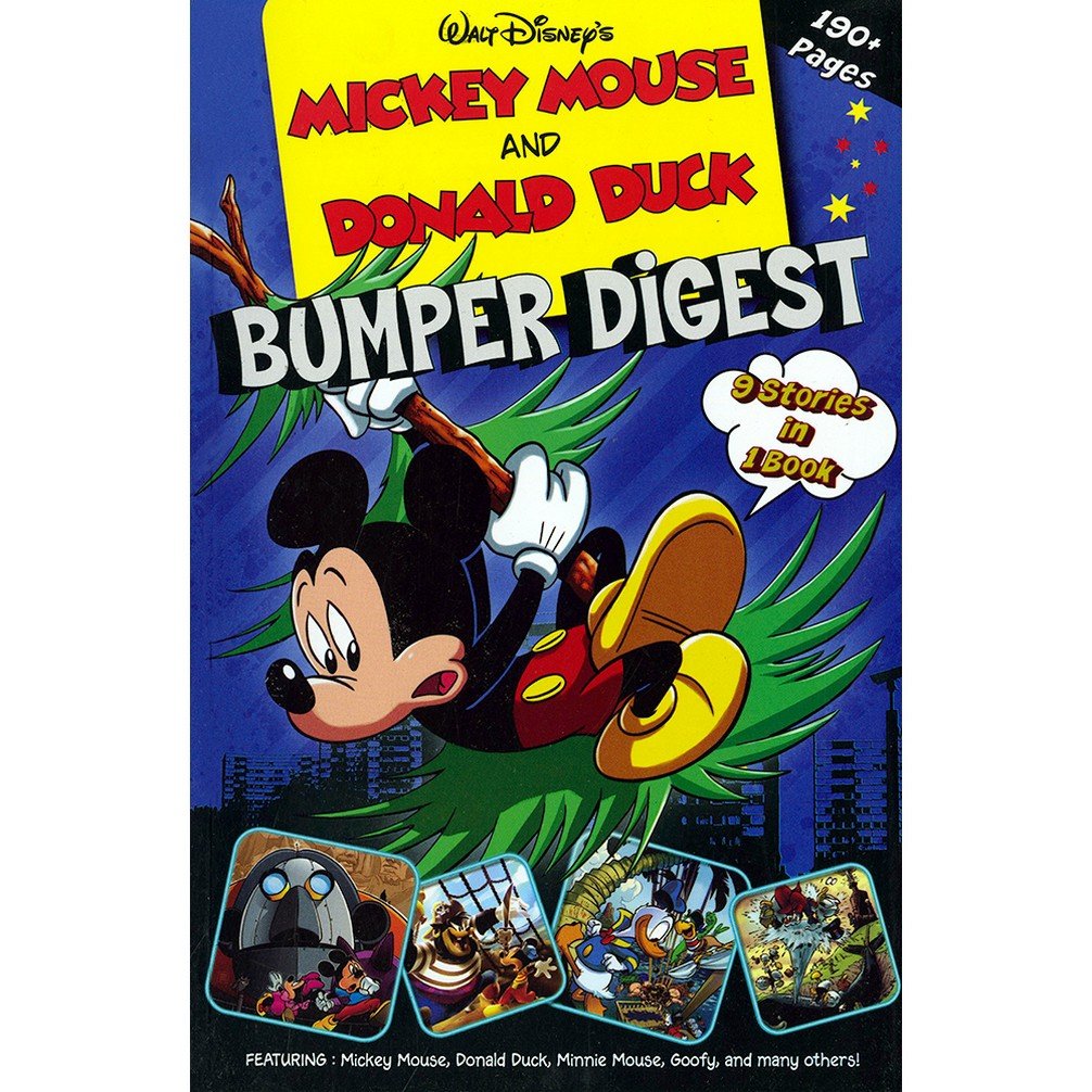 WALT DISNEYS MICKY MOUSE AND FRIENDS BUMPER DIGEST 9 STORIES IN 1 BOOK DISNEY Disney Studios Books