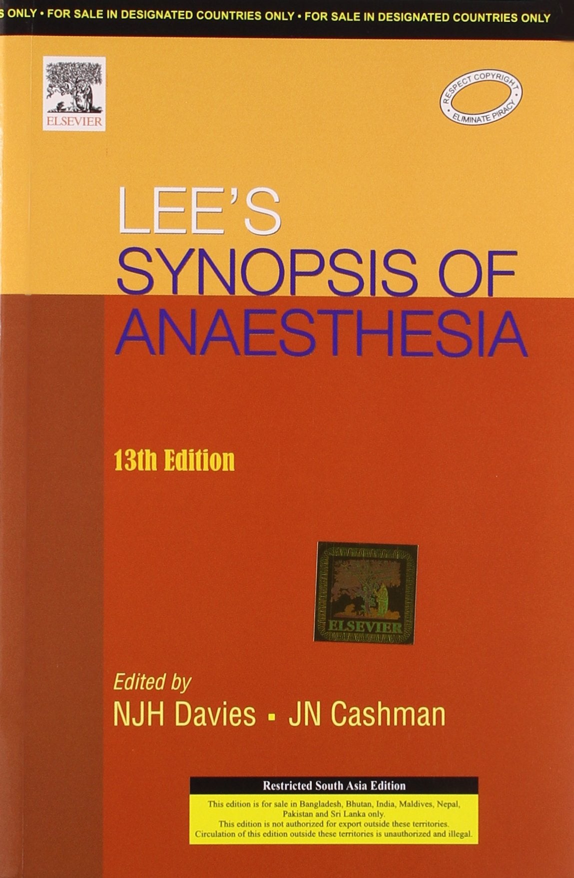 Lees Synopsis of Anaesthesia Books