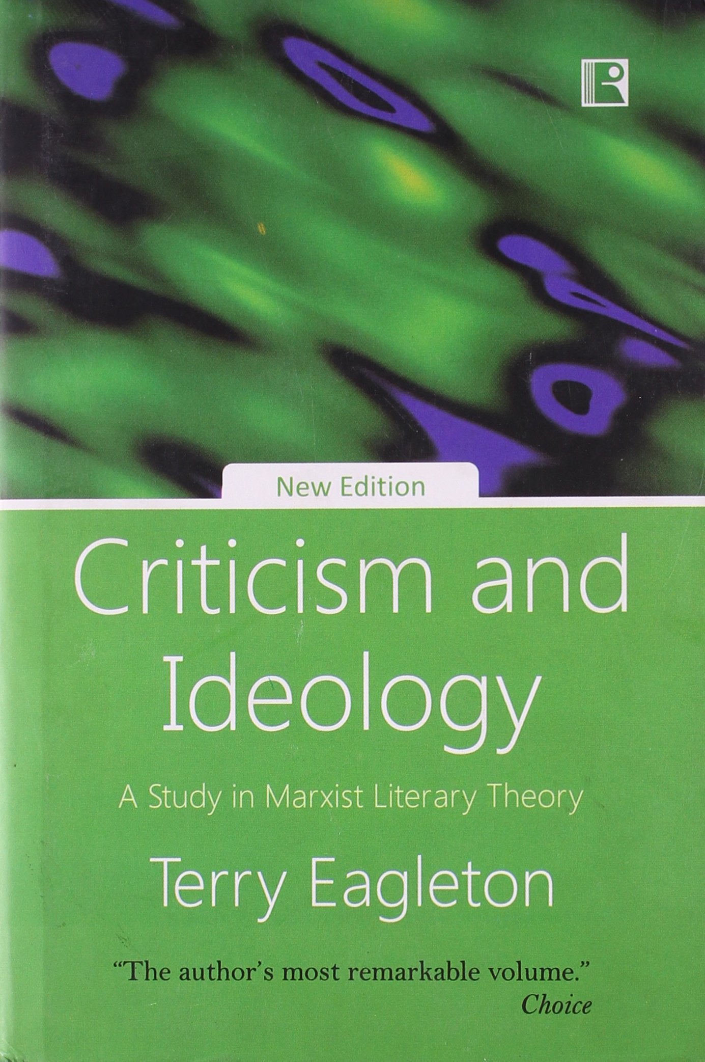 Criticism and Ideology: A Stuy in Marxist Literary Theory Social Sciences