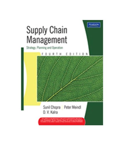 SUPPLY CHAIN MANAGEMENT 4ED Books