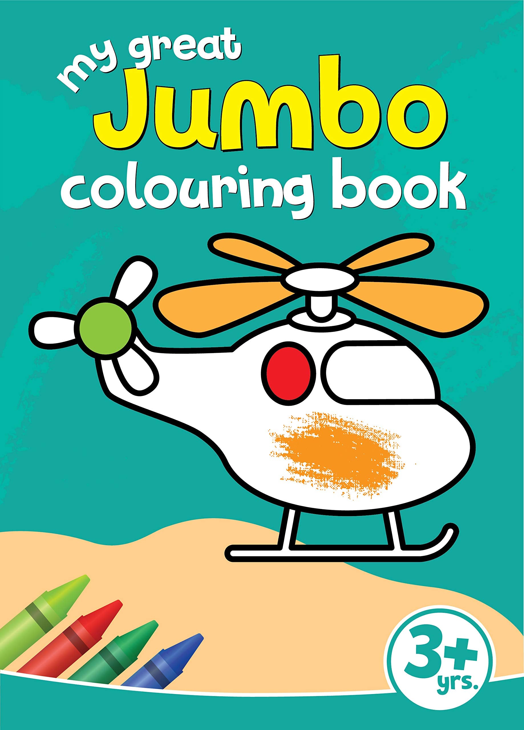 My Great Jumbo Colouring Book: 80 Big Pictures to Colour Tiptoi & Games