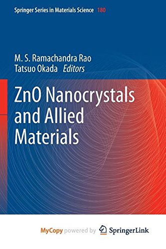 ZnO Nanocrystals and Allied Materials Business & Technology