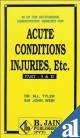 Acute Conditions, Injuries, Etc. Medicine