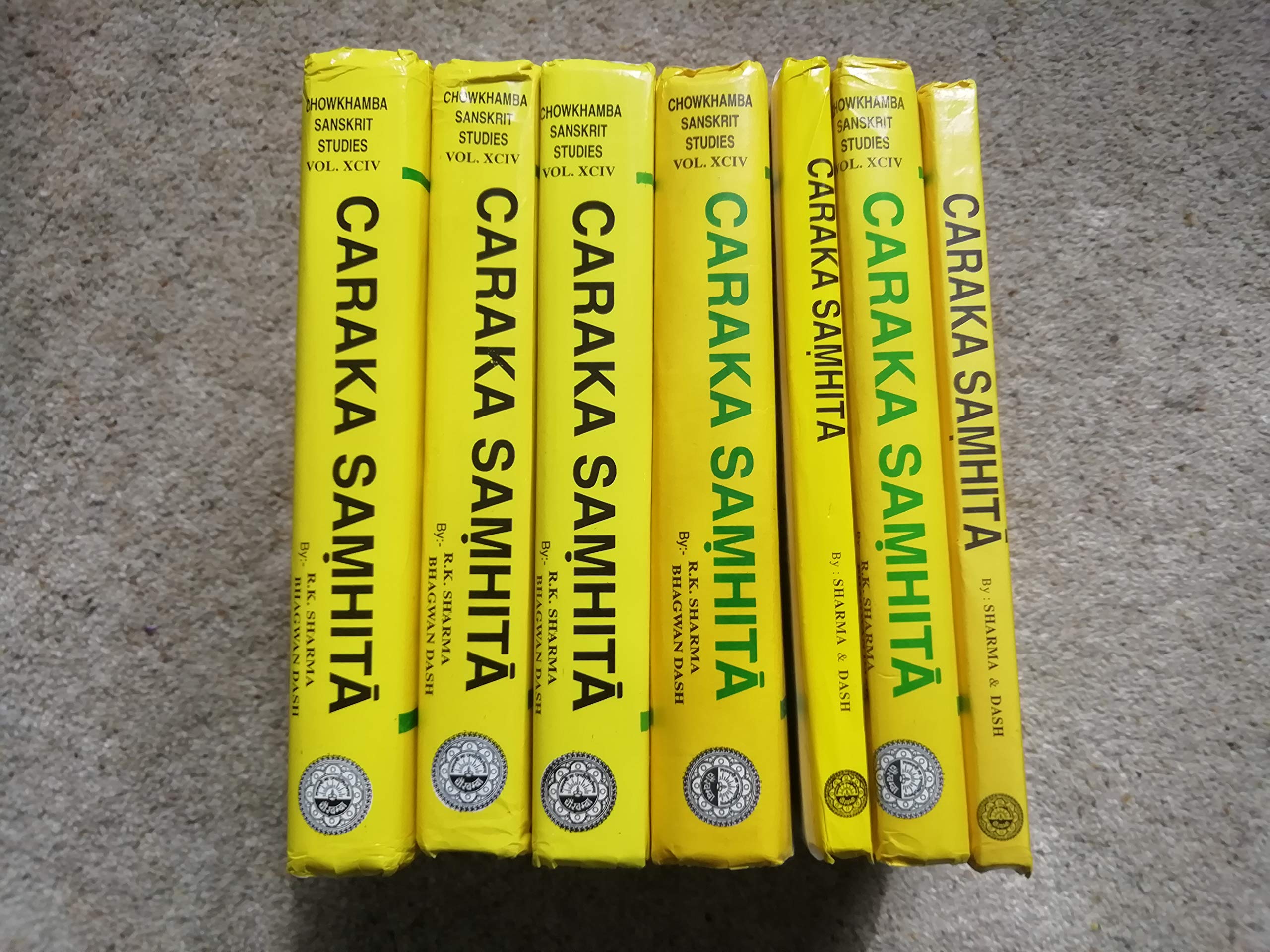 Caraka Samhita: Text With English Translation & Critical Exposition Based on Cakrapani Datta's Ayurveda Dipika (7 Volume Set) by Ram Karan Sharma (2009-01-01) book