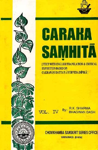 Caraka Samhita [Text With English Translation & Cr book