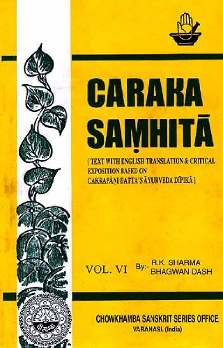 Caraka Samhita [Text With English Translation & Cr book