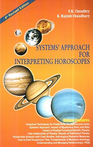 System's Approach for Interpeting Horoscopes Second hand books on Religion & Esotericism