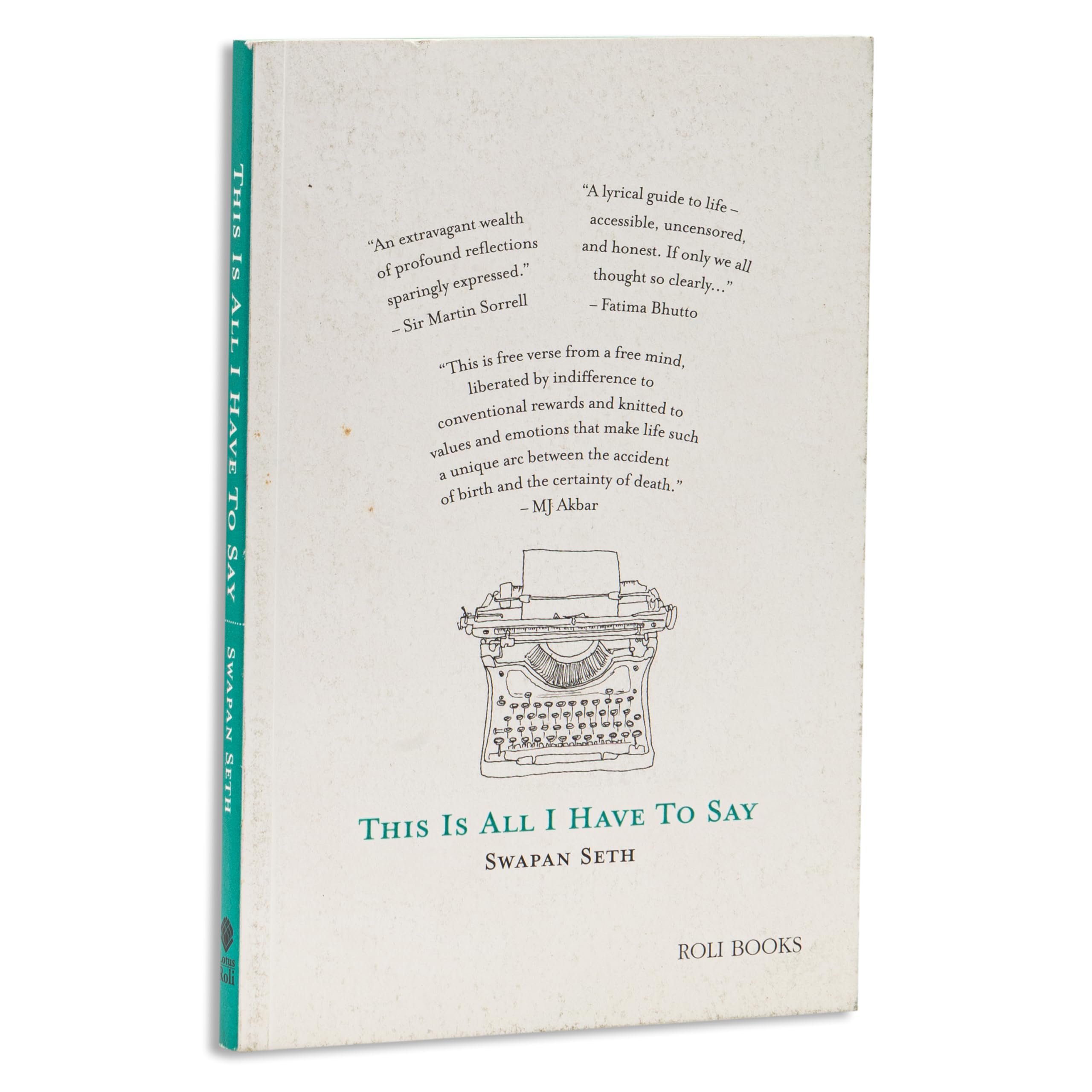 This is all i have to say book