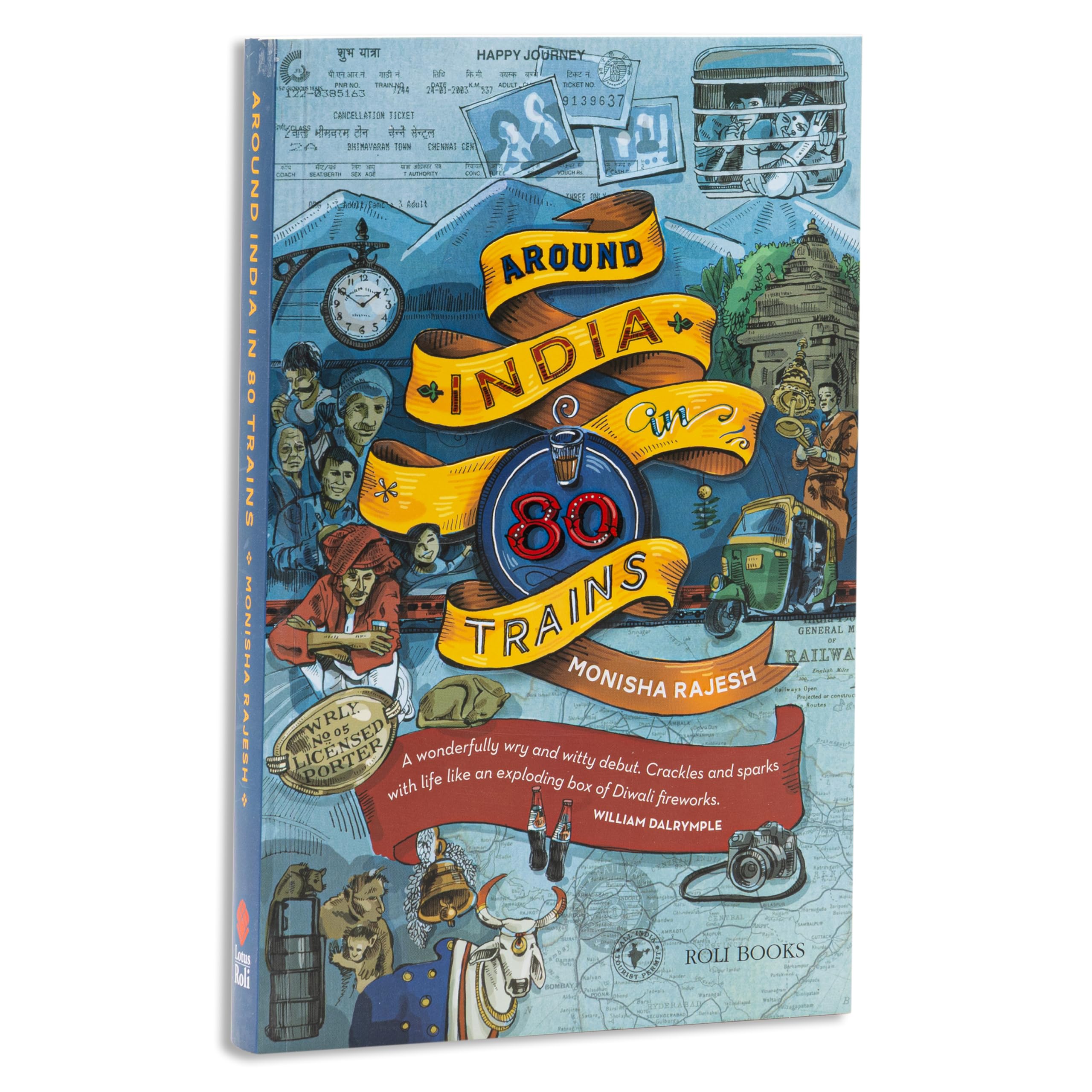Around India in 80 Trains book