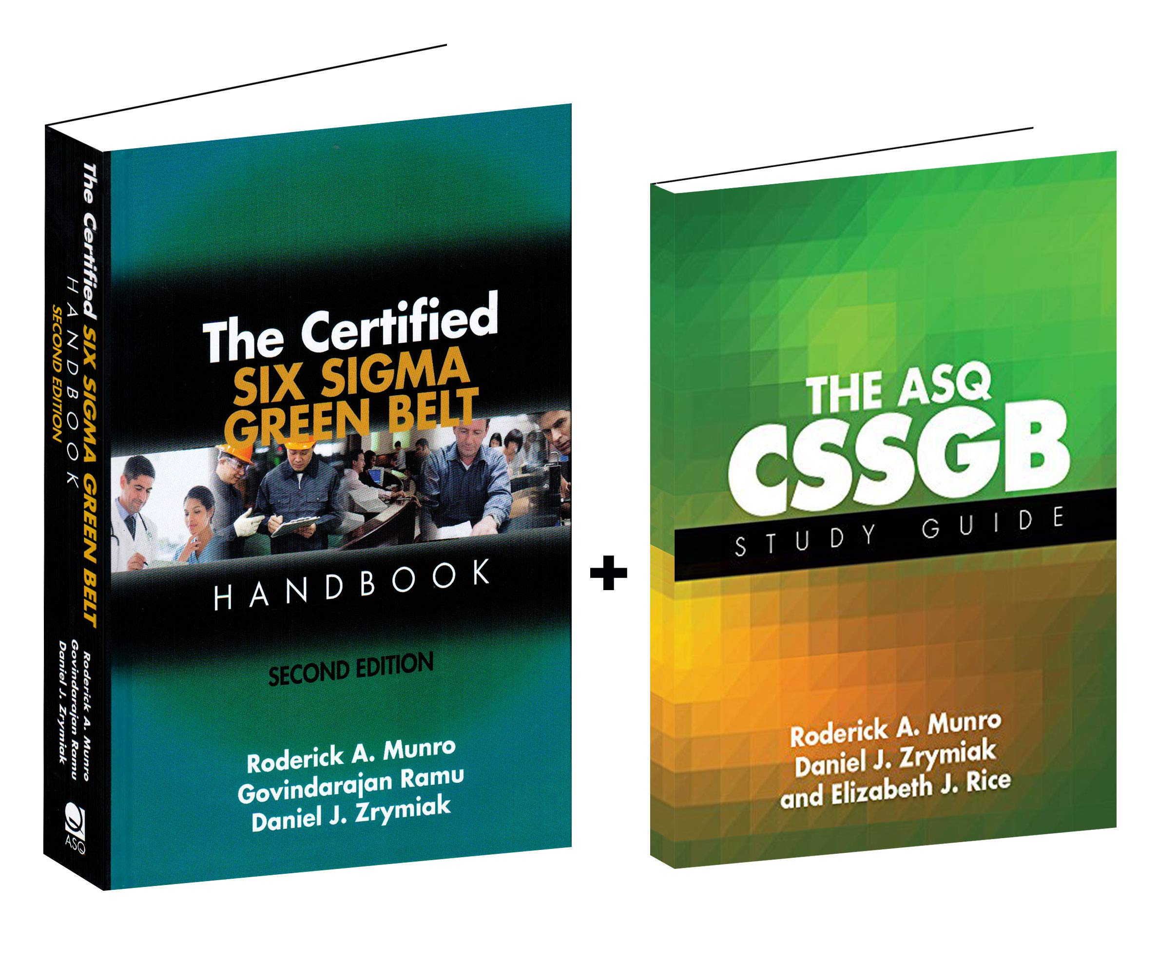 The Certified Six Sigma Green Belt Handbook + ASQ CSSGB Study Guide (Set) Books
