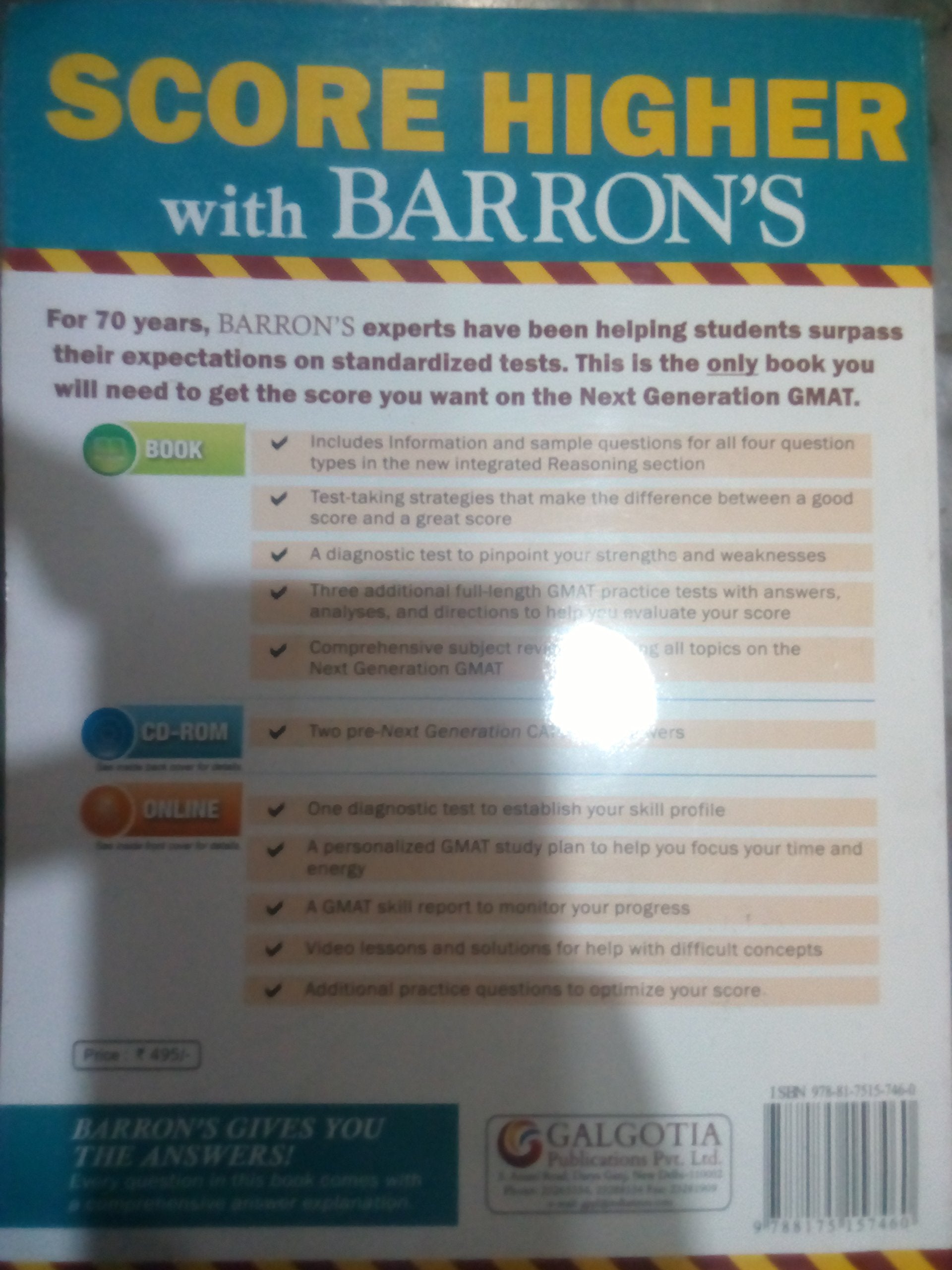 BARROW GUIDE TO WIN GMAT 17/ED Books