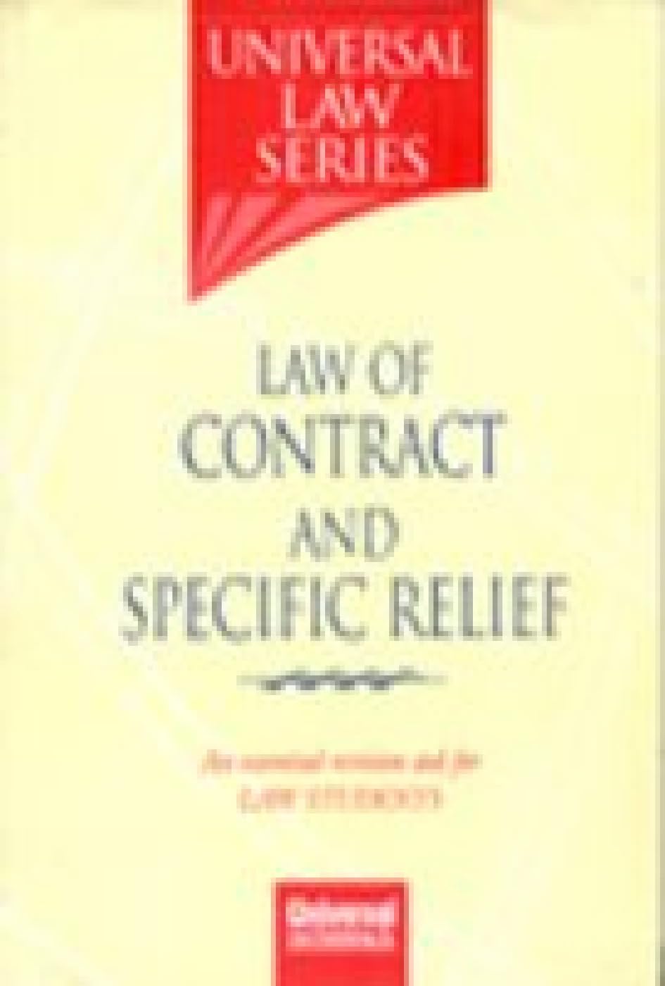 Law of Contract and Specific Relief book
