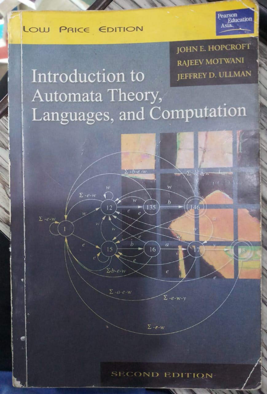 Introduction to Automata Theory, Languages and Computation Books