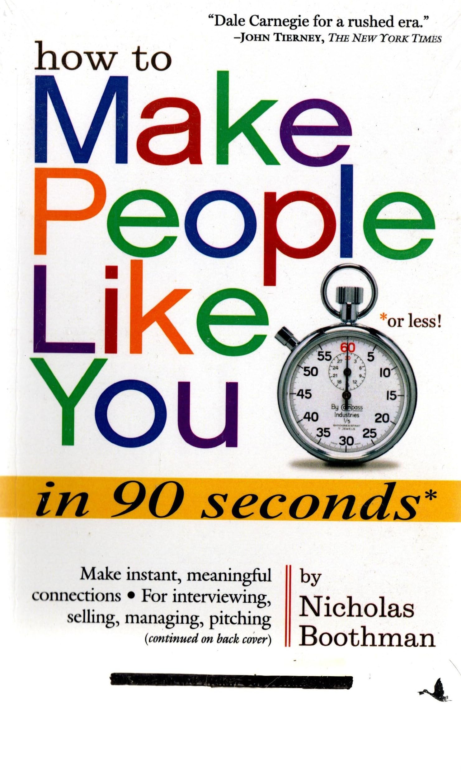 How to people make like you in 90 seconds Contemporary literature