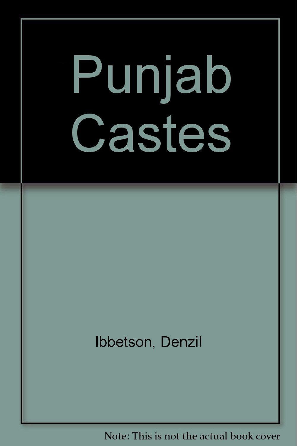 Punjab Castes Social Sciences Books